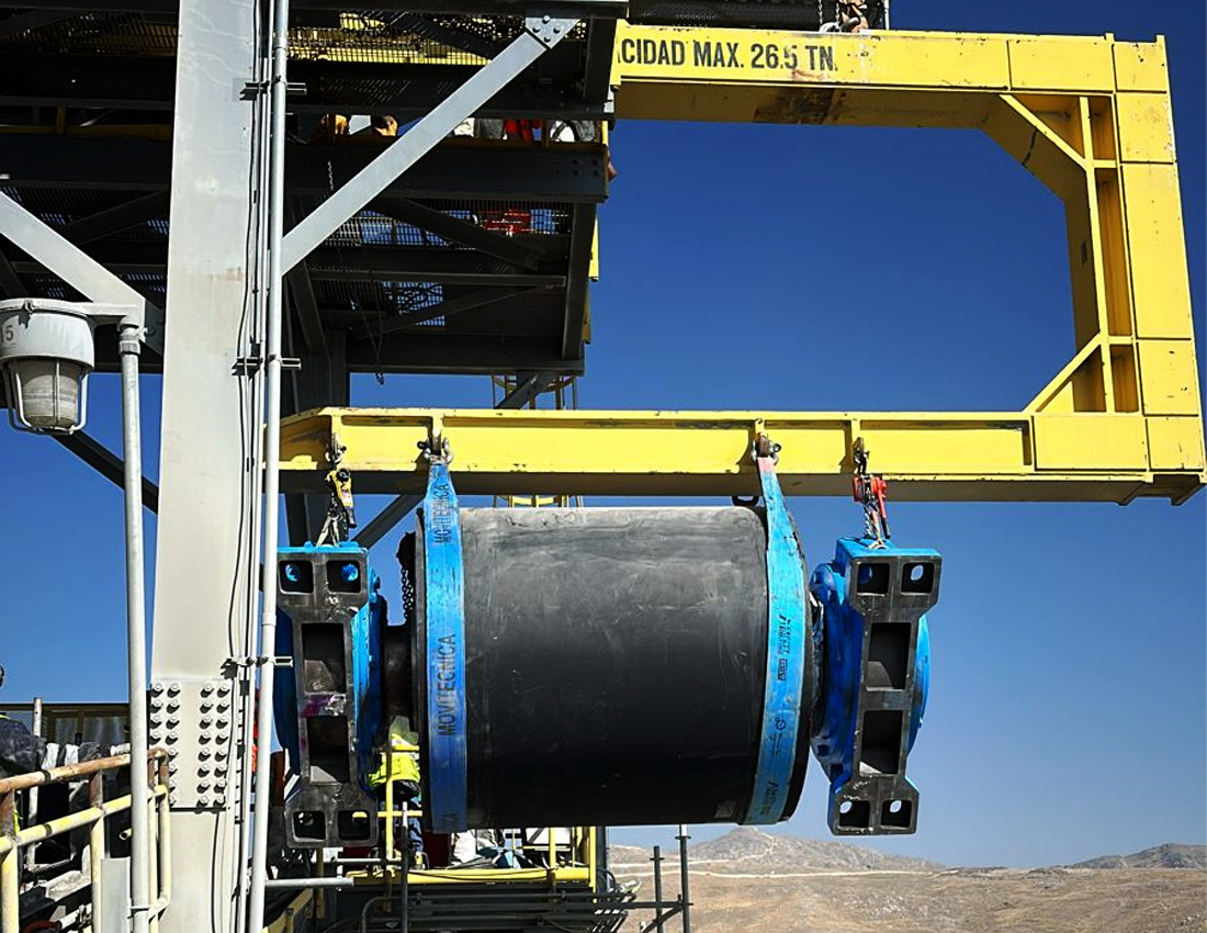 Cambio de polea motriz gearless